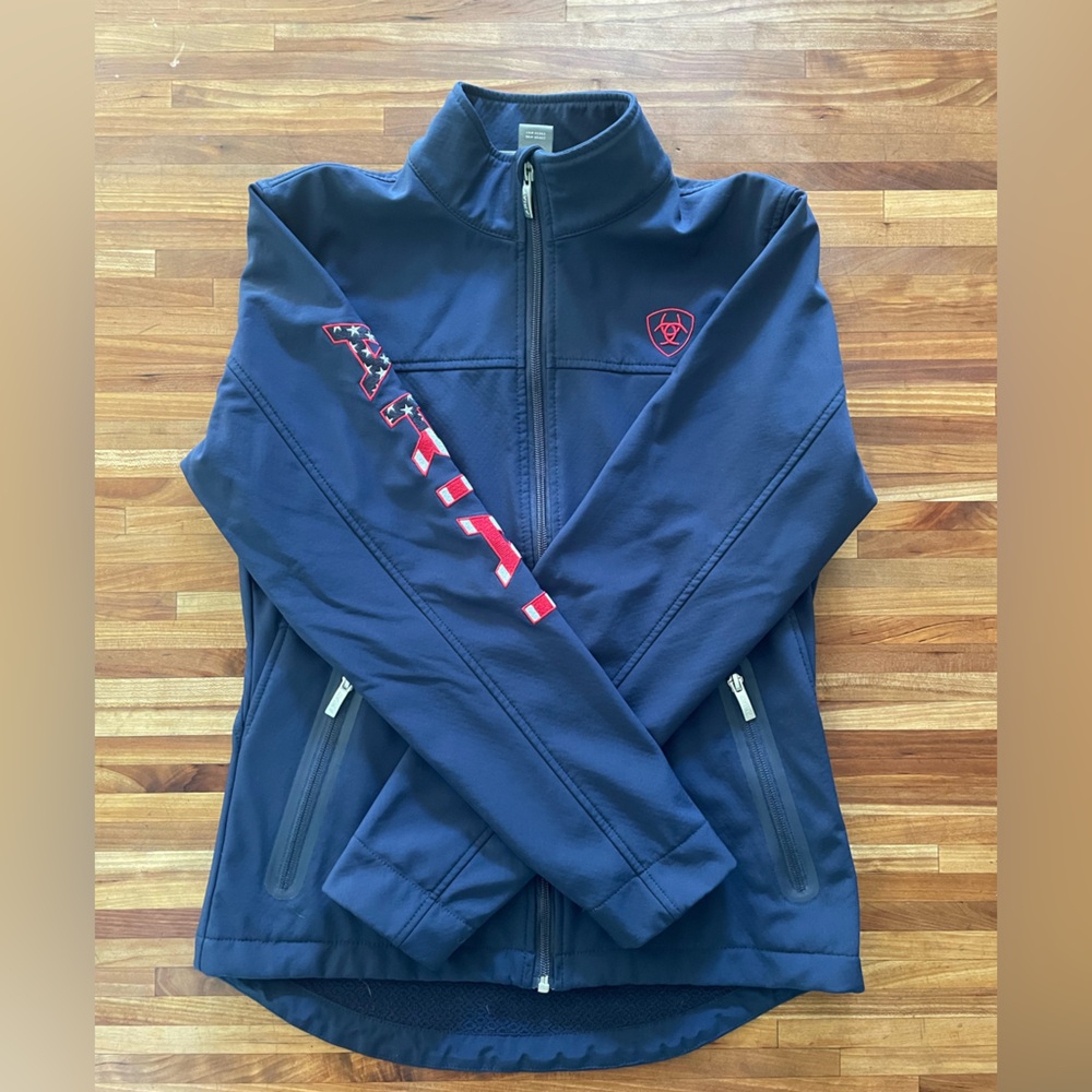 Ariat Team Softshell Jacket, Navy USA, Small